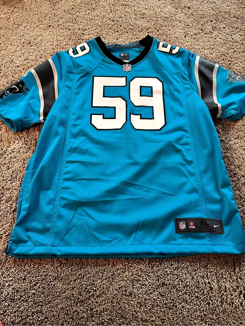 Nike Carolina Panthers Luke Kuechly Nike Game Jersey Game Jersey Men's